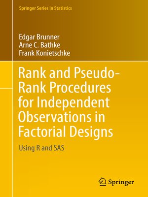 cover image of Rank and Pseudo-Rank Procedures for Independent Observations in Factorial Designs